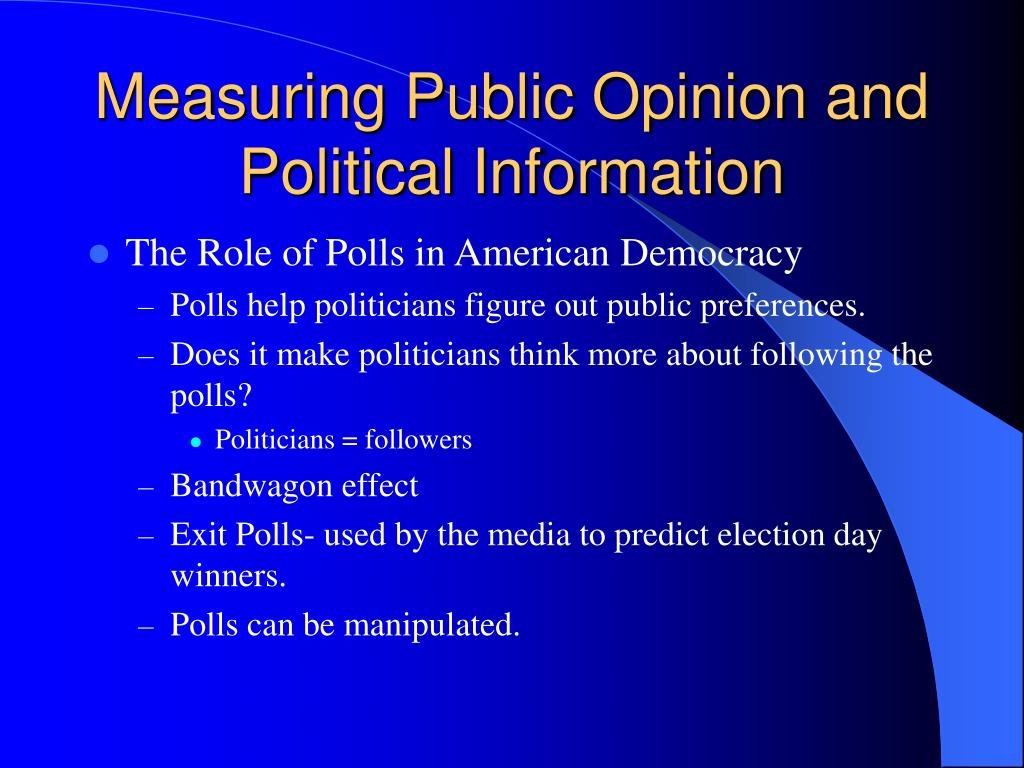 What Does Analyzing the Impact of Opinion on Policy Mean